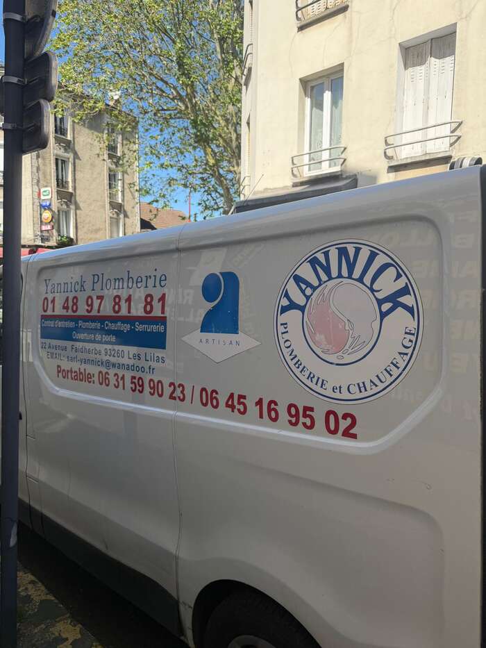 Le camion d'intervention Yannick Plomberie & Chauffage